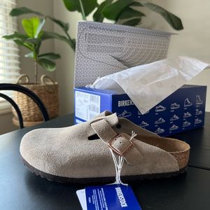 NIB Birkenstock Boston Taupe sz 39
